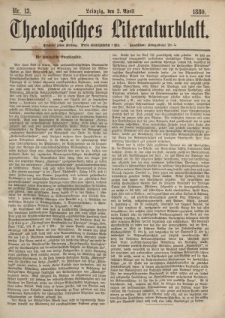 Theologisches Literaturblatt, 2. April 1880, Nr 13.