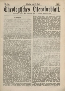 Theologisches Literaturblatt, 18. Juni 1880, Nr 24.