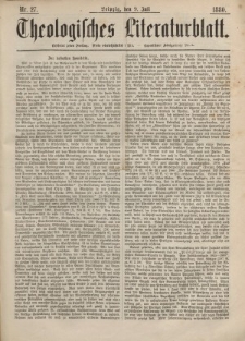 Theologisches Literaturblatt, 9. Juli 1880, Nr 27.