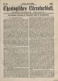 Theologisches Literaturblatt, 31. März 1882, Nr 13.
