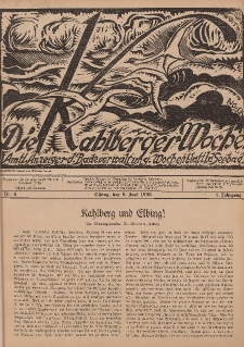 Die Kahlberger Woche Nr. 4, 5. Juni 1926, 1. Jahrgang