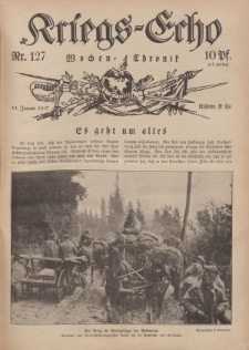 Kriegs-Echo: Wochen=Chronic, 12. Januar 1917, Nr 127.