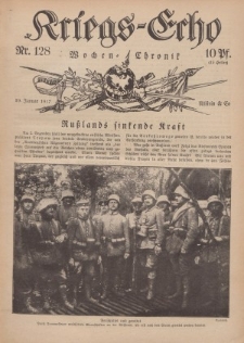 Kriegs-Echo: Wochen=Chronic, 19. Januar 1917, Nr 128.