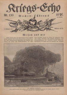 Kriegs-Echo: Wochen=Chronic, 2. Februar 1917, Nr 130.