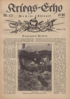 Kriegs-Echo: Wochen=Chronic, 16. Februar 1917, Nr 132.