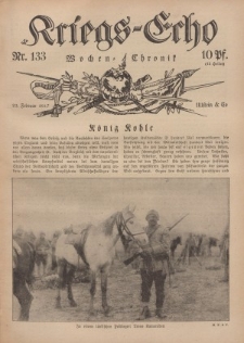 Kriegs-Echo: Wochen=Chronic, 23. Februar 1917, Nr 133.