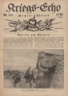 Kriegs-Echo: Wochen=Chronic, 2. März 1917, Nr 134.