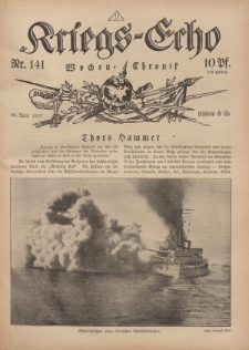 Kriegs-Echo: Wochen=Chronic, 20. April 1917, Nr 141.