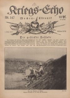 Kriegs-Echo: Wochen=Chronic, 1. Juni 1917, Nr 147.