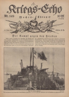 Kriegs-Echo: Wochen=Chronic, 15. Juni 1917, Nr 149.