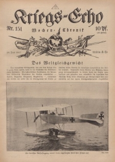 Kriegs-Echo: Wochen=Chronic, 29. Juni 1917, Nr 151.