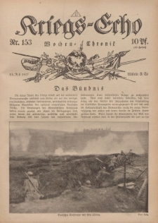 Kriegs-Echo: Wochen=Chronic, 13. Juli 1917, Nr 153.