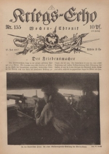 Kriegs-Echo: Wochen=Chronic, 27. Juli 1917, Nr 155.