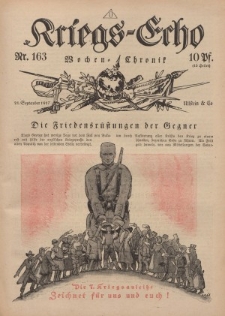 Kriegs-Echo: Wochen=Chronic, 21. September 1917, Nr 163.