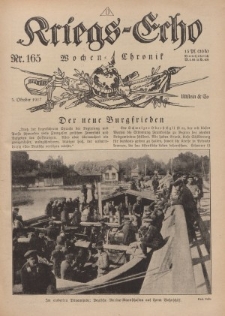 Kriegs-Echo: Wochen=Chronic, 5. Oktober 1917, Nr 165.