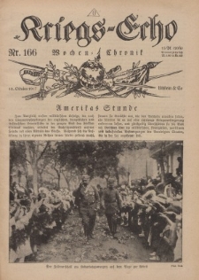 Kriegs-Echo: Wochen=Chronic, 12. Oktober 1917, Nr 166.