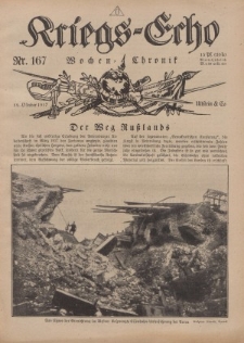 Kriegs-Echo: Wochen=Chronic, 19. Oktober 1917, Nr 167.