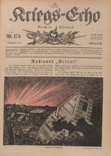 Kriegs-Echo: Wochen=Chronic, 7. Dezember 1917, Nr 174.