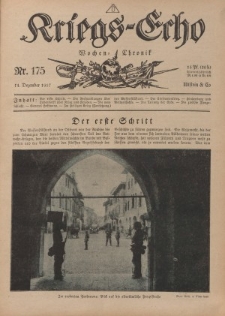 Kriegs-Echo: Wochen=Chronic, 14. Dezember 1917, Nr 175.