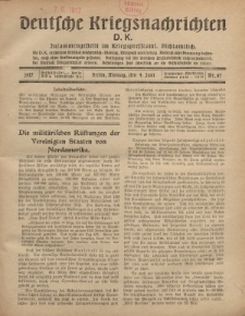 Deutsche Kriegsnachrichten (D.K.), Montag, 4. Juni 1917, Nr 87.