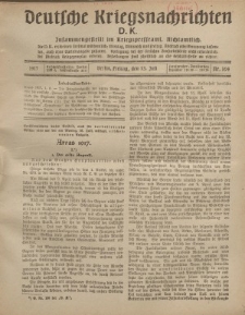 Deutsche Kriegsnachrichten (D.K.), Freitag, 13. Juli 1917, Nr 104.