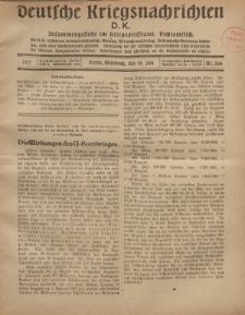 Deutsche Kriegsnachrichten (D.K.), Mittwoch, 18. Juli 1917, Nr 106.