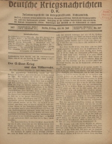 Deutsche Kriegsnachrichten (D.K.), Freitag, 20. Juli 1917, Nr 107.