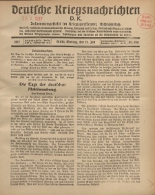 Deutsche Kriegsnachrichten (D.K.), Montag, 23. Juli 1917, Nr 108.