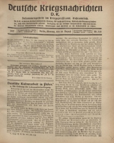 Deutsche Kriegsnachrichten (D.K.), Montag, 20. August 1917, Nr 120.