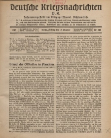 Deutsche Kriegsnachrichten (D.K.), Freitag, 19. Oktober 1917, Nr 146.