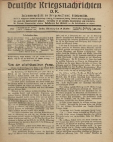 Deutsche Kriegsnachrichten (D.K.), Mittwoch, 24. Oktober 1917, Nr 148.