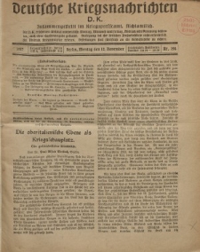 Deutsche Kriegsnachrichten (D.K.), Montag, 12. November 1917, Nr 156.