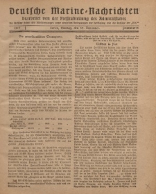 Deutsche Marine=Nachrichten..."D.K.", Montag, 19. November 1917, Nummer 16.