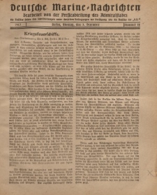 Deutsche Marine=Nachrichten..."D.K.", Montag, 3. Dezember 1917, Nummer 18.
