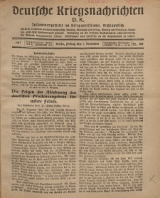 Deutsche Kriegsnachrichten (D.K.), Freitag, 7. Dezember 1917, Nr 166.