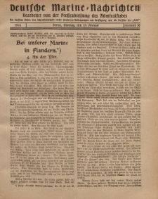 Deutsche Marine=Nachrichten..."D.K.", Montag, 25. Februar 1918, Nummer 30.