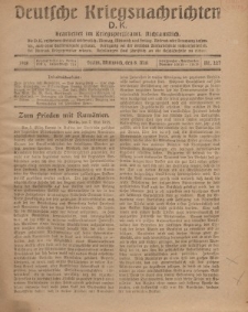 Deutsche Kriegsnachrichten (D.K.), Mittwoch, 8. Mai 1918, Nr 227.