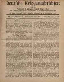 Deutsche Kriegsnachrichten (D.K.), Freitag, 31. Mai 1918, Nr 236.