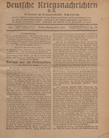 Deutsche Kriegsnachrichten (D.K.), Montag, 3. Juni 1918, Nr 237.