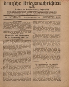 Deutsche Kriegsnachrichten (D.K.), Freitag, 7. Juni 1918, Nr 239.