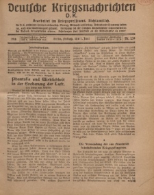 Deutsche Kriegsnachrichten (D.K.), Freitag, 7. Juni 1918, Nr 239.