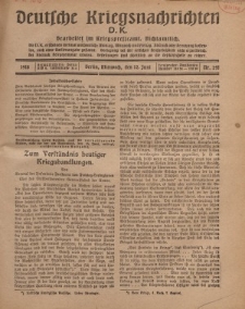 Deutsche Kriegsnachrichten (D.K.), Mittwoch, 12. Juni 1918, Nr 241.