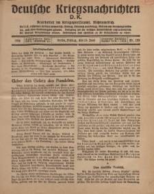 Deutsche Kriegsnachrichten (D.K.), Freitag, 21. Juni 1918, Nr 245.