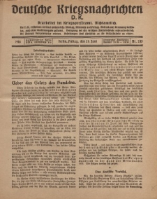 Deutsche Kriegsnachrichten (D.K.), Freitag, 21. Juni 1918, Nr 245.