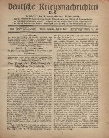 Deutsche Kriegsnachrichten (D.K.), Montag, 24. Juni 1918, Nr 246.