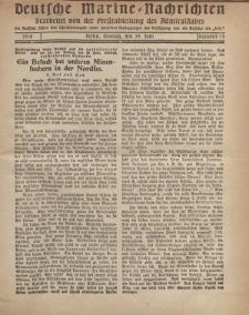 Deutsche Marine=Nachrichten..."D.K.", Montag, 24. Juni 1918, Nummer 45.