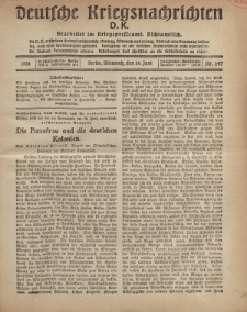 Deutsche Kriegsnachrichten (D.K.), Mittwoch, 26. Juni 1918, Nr 247.