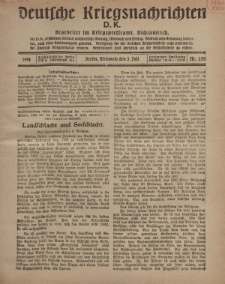 Deutsche Kriegsnachrichten (D.K.), Mittwoch, 3. Juli 1918, Nr 250.