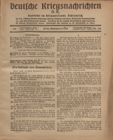 Deutsche Kriegsnachrichten (D.K.), Montag, 8. Juli 1918, Nr 252.