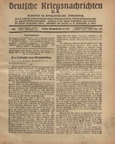 Deutsche Kriegsnachrichten (D.K.), Mittwoch, 10. Juli 1918, Nr 253.